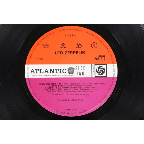 Vinyl - 2 Led Zeppelin LPs to include I (plum Atlantic labels) Ex- and ...