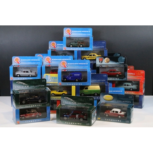 121 - 35 Boxed / cased ltd edn Corgi / Lledo Vanguards diecast models to include VA05509 Ford Consul Swift... 