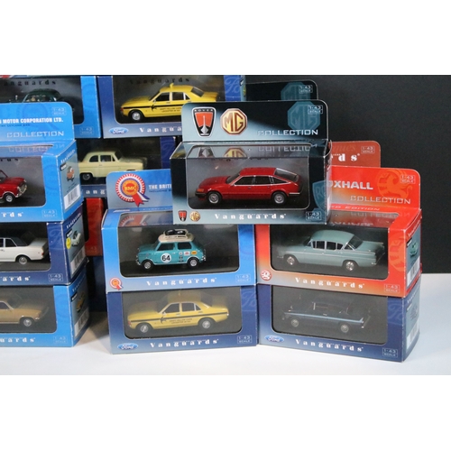 121 - 35 Boxed / cased ltd edn Corgi / Lledo Vanguards diecast models to include VA05509 Ford Consul Swift... 