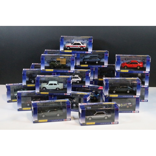 122 - 25 Boxed / cased ltd edn and Special Edition Corgi Vanguards diecast models to include VA12405 Ford ... 