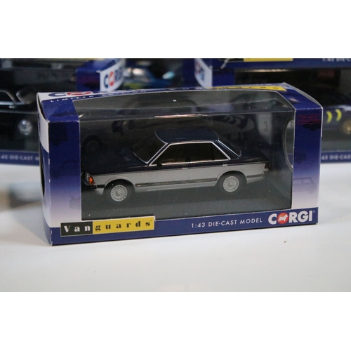 122 - 25 Boxed / cased ltd edn and Special Edition Corgi Vanguards diecast models to include VA12405 Ford ... 