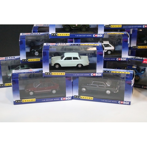 122 - 25 Boxed / cased ltd edn and Special Edition Corgi Vanguards diecast models to include VA12405 Ford ... 