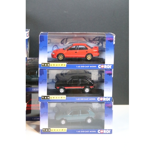122 - 25 Boxed / cased ltd edn and Special Edition Corgi Vanguards diecast models to include VA12405 Ford ... 