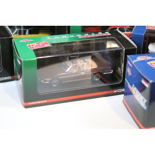128 - 32 Boxed / cased ltd edn Corgi Vanguards diecast models to include Classics, Emergency Motors, Moder... 