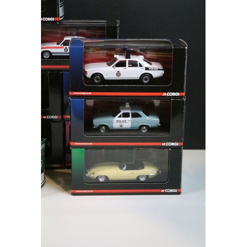 128 - 32 Boxed / cased ltd edn Corgi Vanguards diecast models to include Classics, Emergency Motors, Moder... 