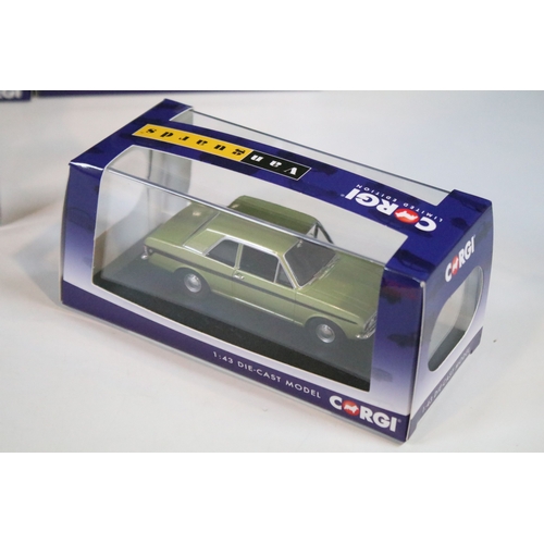 133 - 11 Boxed / cased ltd edn Corgi Vanguards diecast models to include VA09206 Rover 75 V6 Contemporary ... 