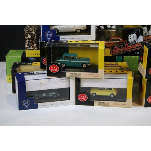 134 - 34 Boxed / cased Vanguards diecast models to include Hidden Treasures, Boy Racers and Heroes Of Aust... 