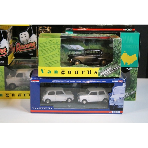 134 - 34 Boxed / cased Vanguards diecast models to include Hidden Treasures, Boy Racers and Heroes Of Aust... 