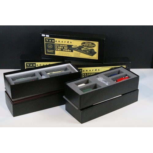 135 - Five boxed Special Limited Edition Vanguards diecast model sets to include RM1003 Royal Mail Collect... 