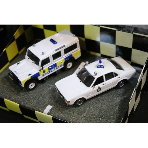 138 - 14 Boxed Corgi / Lledo Vanguards and related diecast model sets to include MG1002 MGB 50th Anniversa... 