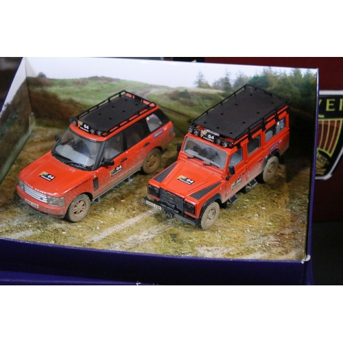 138 - 14 Boxed Corgi / Lledo Vanguards and related diecast model sets to include MG1002 MGB 50th Anniversa... 