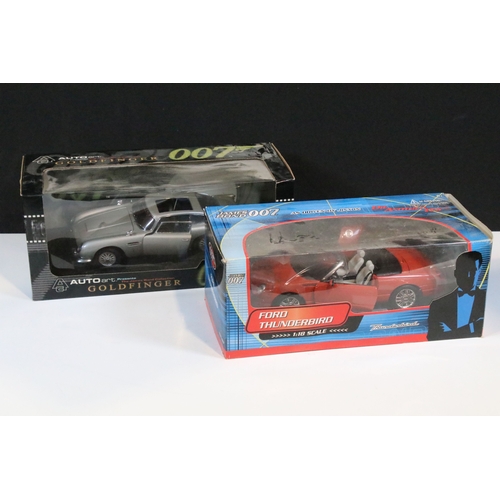 174 - Two boxed 1/18 scale James Bond related diecast models to include AutoArt 70021 James Bond 007 Goldf... 