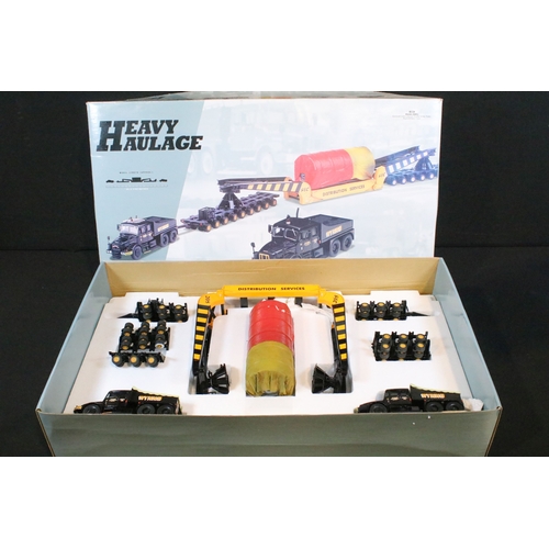 193 - Boxed Corgi Heavy Haulage 18003 Wynns (GEC) Scammell Contractor x 2, Nicolas Girder Trailer, Bogies ... 
