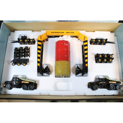 193 - Boxed Corgi Heavy Haulage 18003 Wynns (GEC) Scammell Contractor x 2, Nicolas Girder Trailer, Bogies ... 