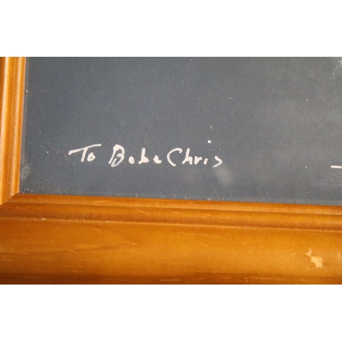 495 - Joel Kirk (b. 1948) a pastel portrait of a terrier, inscribed 'To Bob & Chris, Thanks', signed to lo... 