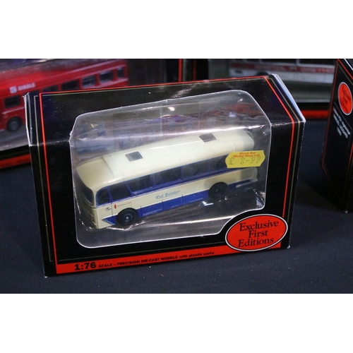 147 - 58 Boxed EFE Exclusive First Editions diecast model buses to include De Luxe Series examples, all di... 