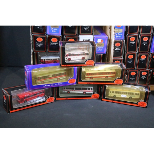 147 - 58 Boxed EFE Exclusive First Editions diecast model buses to include De Luxe Series examples, all di... 