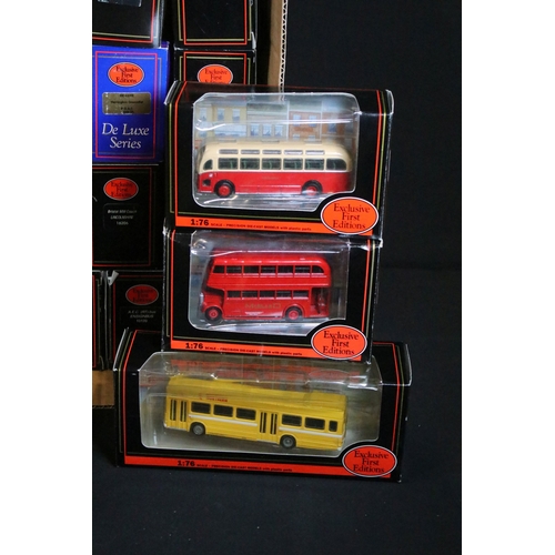 147 - 58 Boxed EFE Exclusive First Editions diecast model buses to include De Luxe Series examples, all di... 
