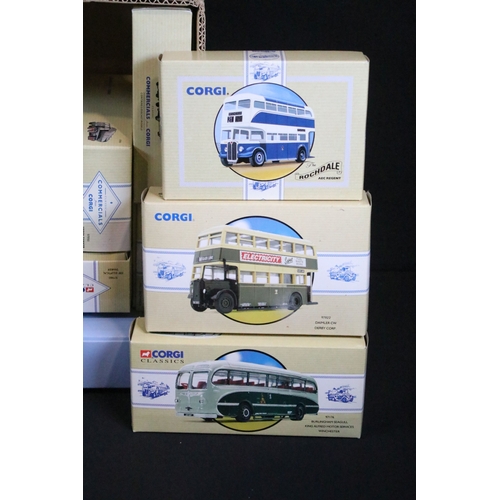 148 - 27 Boxed Corgi Classics diecast models to include Commercials, Road Transport and Public Transport e... 