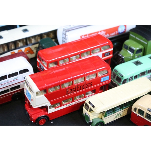 151 - Large collection of diecast models to include commercials and bus models including EFE Exclusive Fir... 