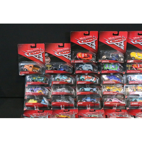 73 Boxed / carded Mattel Disney Pixar Cars 3 diecast models, all ex