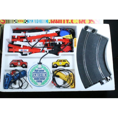 Four boxed Scalextric sets to include 2 x C.577 Rally Cross & 2 x C.579 ...