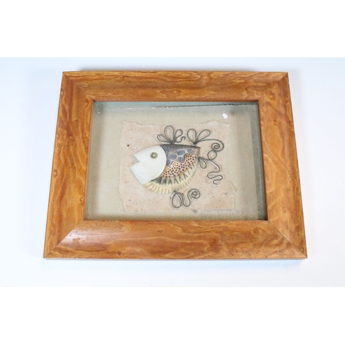 115 - Helen Lynch (British, 21st century) 'A Fine Catch' - a ceramic model of a fish, titled above, signed... 