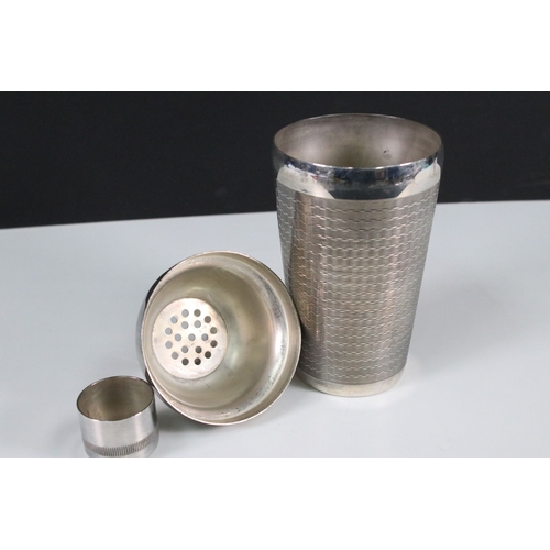 173 - Art Deco silver plated cocktail maker/shaker