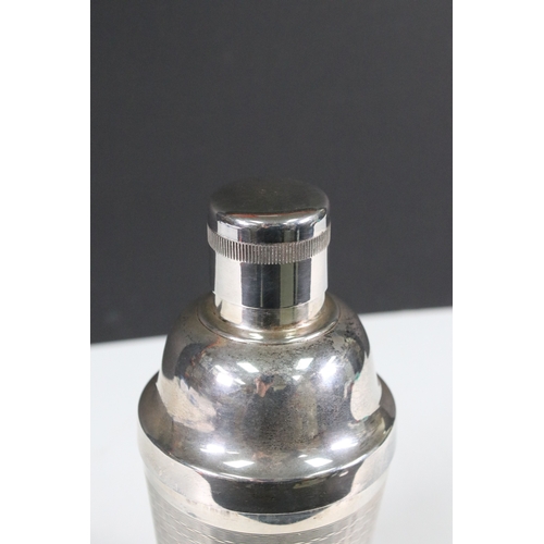 173 - Art Deco silver plated cocktail maker/shaker