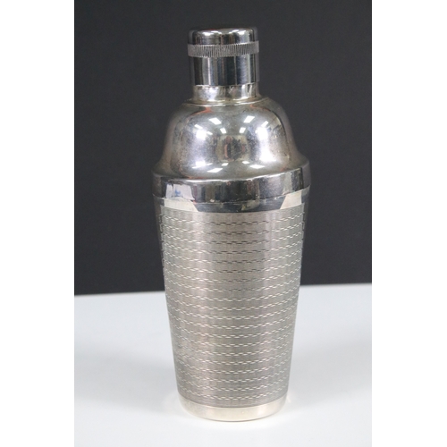 173 - Art Deco silver plated cocktail maker/shaker