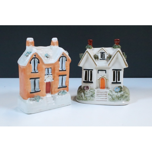 21 - Group of 19th century and later figurines and models to include Toby cruet set, Sitzendorf Grenadier... 