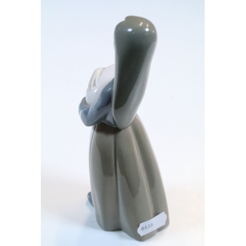 52 - Group of six Lladro porcelain figurines to include 'girl with polar bear', 'girl with pig', 'girl wi... 