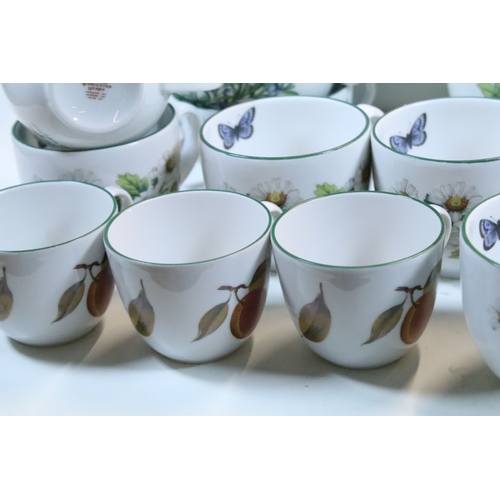 53 - Quantity of Royal Worcester 'Worcester Herbs' pattern part tea set to include cups, saucers, teapot,... 