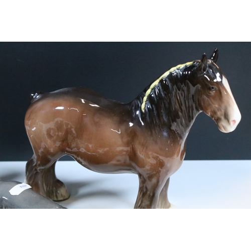 75 - Group of 20th century assorted ceramic animal and bird figurines to include Beswick and Goebel examp... 