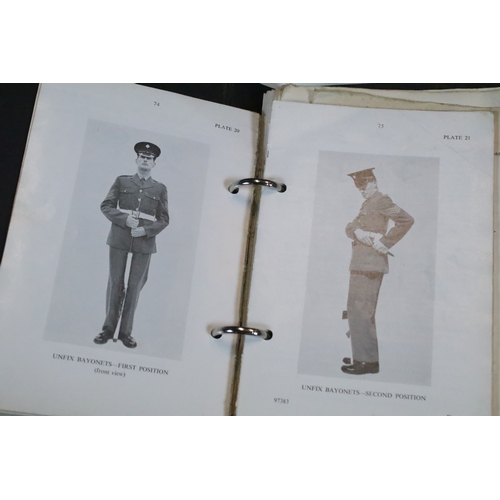 381 - Collection of militaria, to comprise include regimental badges, buttons and belts, etc. (one box)