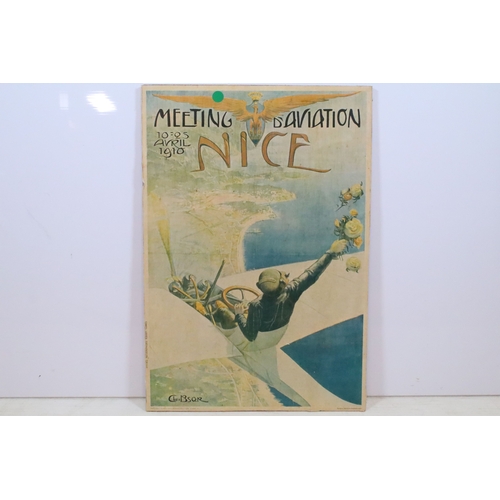453 - After Charles Leonce Brosse (French, (1871 –1945), Meeting D'Aviation 10-25 Avril (April) 1910, post... 