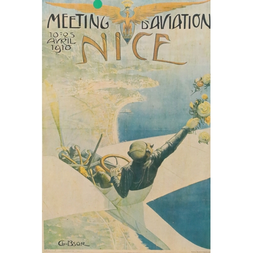 453 - After Charles Leonce Brosse (French, (1871 –1945), Meeting D'Aviation 10-25 Avril (April) 1910, post... 