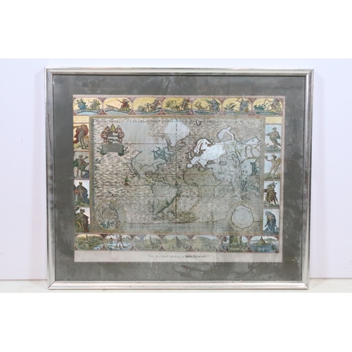 460 - After Moses Pitt (British, c.1631 - 1697), Nova Totius Terrarum Orbis Geographica Ac Hydrographica T... 