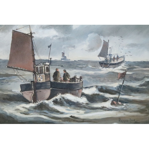 506 - 19th century English school, rural scene with cottages, figures and a horse and cart, oil, signed W ... 