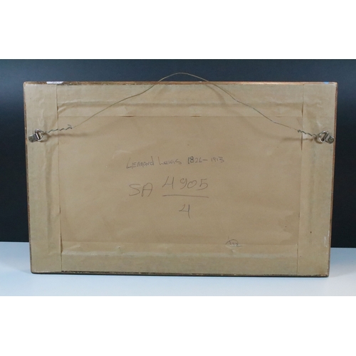 510 - Attributed to George Lennard Lewis (British, 1826 - 1913), coastal scene with fisherman bringing in ... 