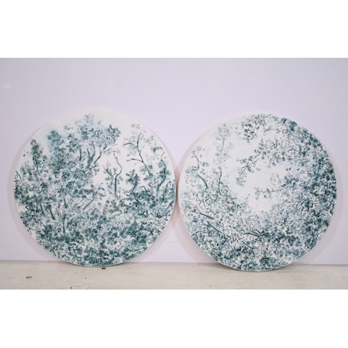 520 - Rachel Heard (British, 20th century), a pair: 'Straigth (Oak) II' and 'Wisdom (Oak) II', each signed... 