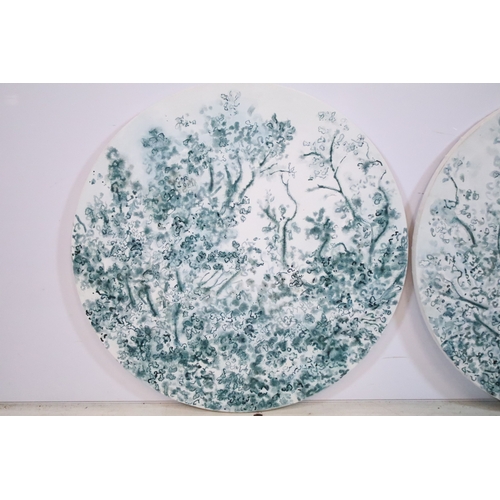 520 - Rachel Heard (British, 20th century), a pair: 'Straigth (Oak) II' and 'Wisdom (Oak) II', each signed... 