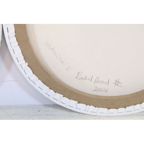 520 - Rachel Heard (British, 20th century), a pair: 'Straigth (Oak) II' and 'Wisdom (Oak) II', each signed... 