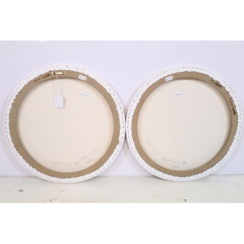 520 - Rachel Heard (British, 20th century), a pair: 'Straigth (Oak) II' and 'Wisdom (Oak) II', each signed... 