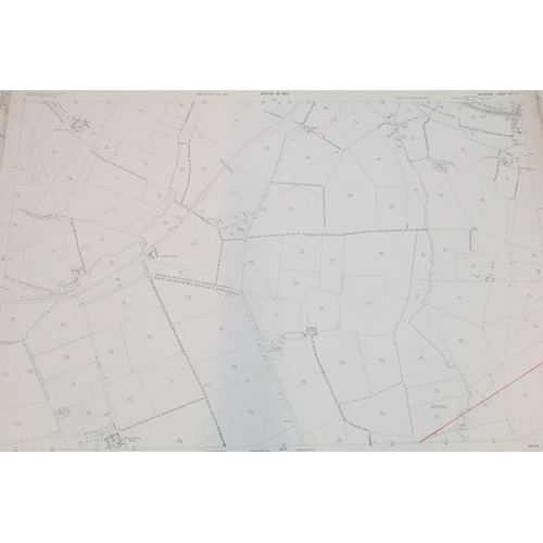 518A - Collection of mostly early 20th century Ordnance Survey Wiltshire related maps, mainly related to Wr... 