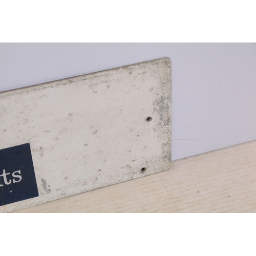 153 - Royal Wilts - 1881 Pegasus logo metal sign, H 30.5cm, W 122cm