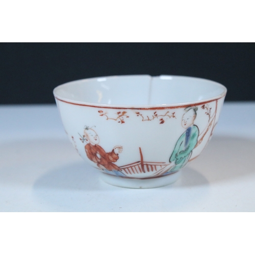 44A - Collection of 18th century and later Chinese porcelain teawares, to comprise famille rose tea cup, t... 