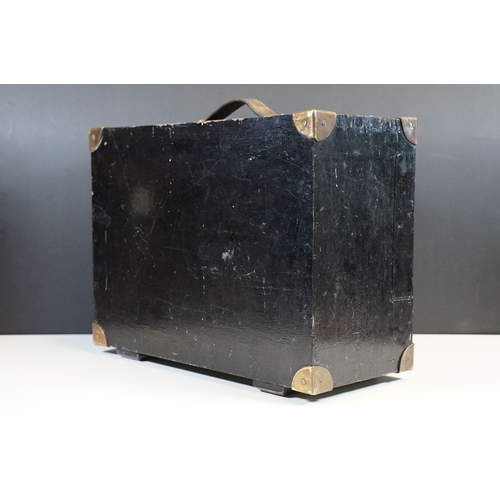 104 - Early 20th century wooden engineers cabinet