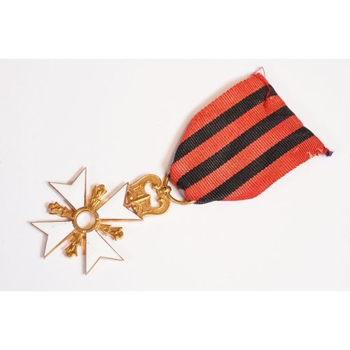 176 - 7 Belgium medals, including Order of the Crown, Labour Decorations, Leopold II 1896-1905 and other c... 