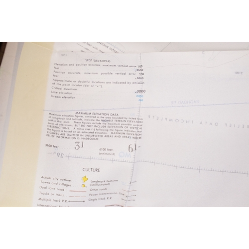 193 - A Royal Air Force / RAF silk escape map covering Israel, Gaza, Iraq, Jordan, Saudi, Amman, Red Sea, ... 